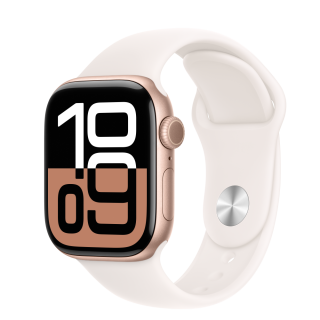 Apple Watch S10 GPS 42mm Rose Gold Alu Case with Light Blush Sport Band - S/M (DEMO)