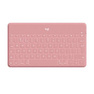 Logitech Keys-to-go Ultra-light, Ultra-Portable Bluetooth Keyboard for iPhone, iPad, Apple TV and Mac - BlushPink - UK