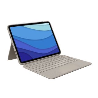 Logitech Combo Touch Detachable keyboard case with trackpad for iPad Pro 11-inch (1st, 2nd, 3rd and 4th gen) - Sand - US