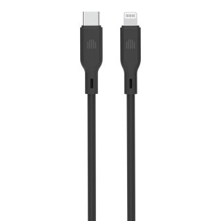 Dviced Cable USB-C to Lightning silicone 1,25m - Black