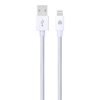 Dviced Cable USB-A to Lightning Nylon Textile 1,25m - White