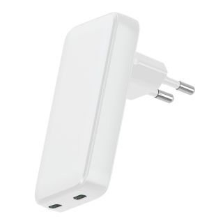 Dviced Slim Wall charger 45W GaN 2 USB-C EU - White