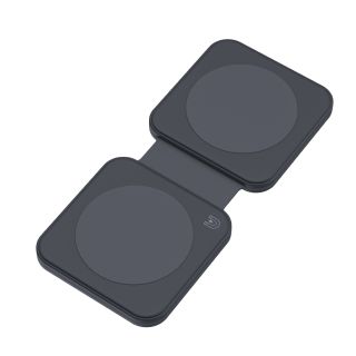 Dviced 2-in-1 foldable magnetic wireless charger - Black
