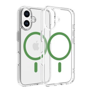 Dviced Magsafe iPhone 16 clear case - Green