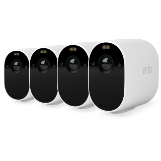 Arlo Essential Outdoor Security Camera - 4 Camera Kit - (Base station not included) - White