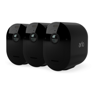 Arlo Pro 5 Outdoor Security Camera - 3 Camera Kit - (Base station not included) - Black