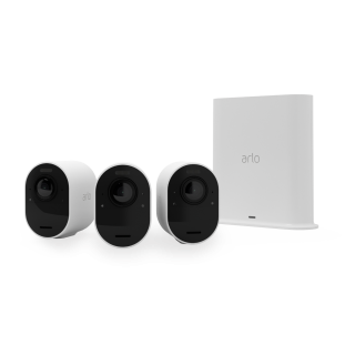 Arlo Ultra 2 Outdoor Security Camera 3 Camera Kit - (Base station included) - White