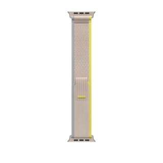 Apple Watch 49mm Band: Yellow/Beige Trail Loop - M/L