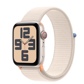 Apple Watch SE2 v2 Cellular 44mm Starlight Alu Case w Starlight Sport Loop