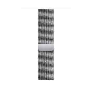 Apple Watch 45mm Band: Silver Milanese Loop