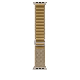 Apple Watch 49mm Loop: Tan AlpineÊLoop -ÊMedium - Natural Titanium Finish