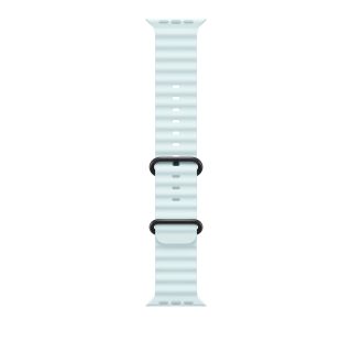 Apple Watch 49mm Band:  Ice Blue Ocean Band - Black Titanium Finish