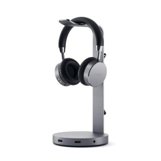 Satechi Aluminum Headphone Stand Hub - Space Grey