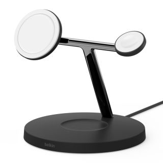 Belkin BOOST CHARGE PRO MagSafe 3-in-1 Wireless Charger - Black